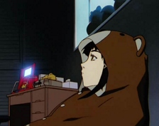 avatar depicting lain in a bear kigurumi